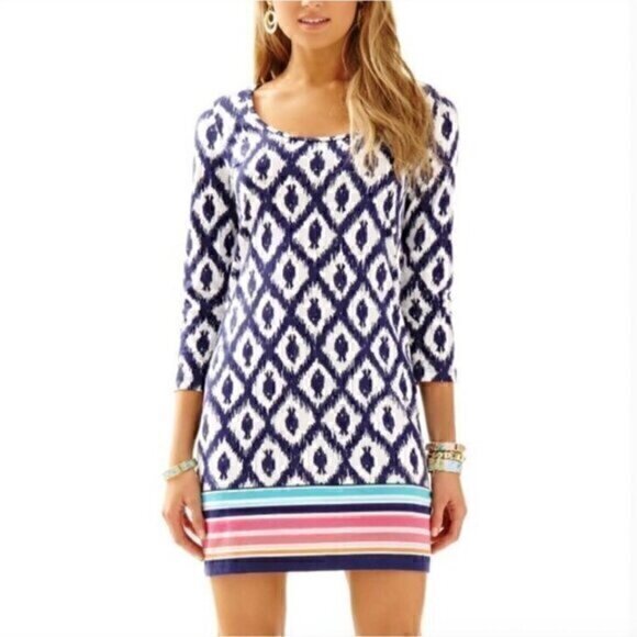 Lilly Pultizer Beacon fish patterned shift dress - Picture 1 of 5